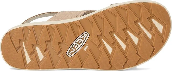 KEEN Elle Luxe Cross Strap Women's Shoes Plaza Taupe/Brindle : 9.5 B - Medium, Leather - Image 3
