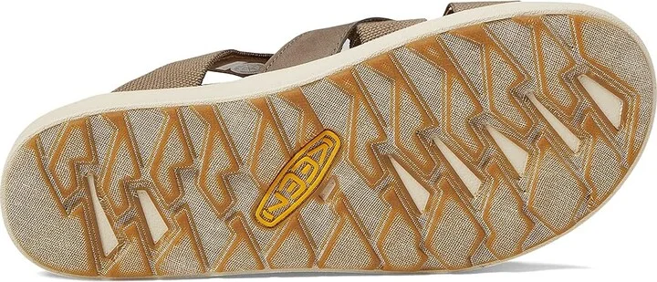 KEEN Elle Mixed Slide Women's Shoes Brindle/Birch : 8.5 B - Medium, Leather/Textile - Image 3