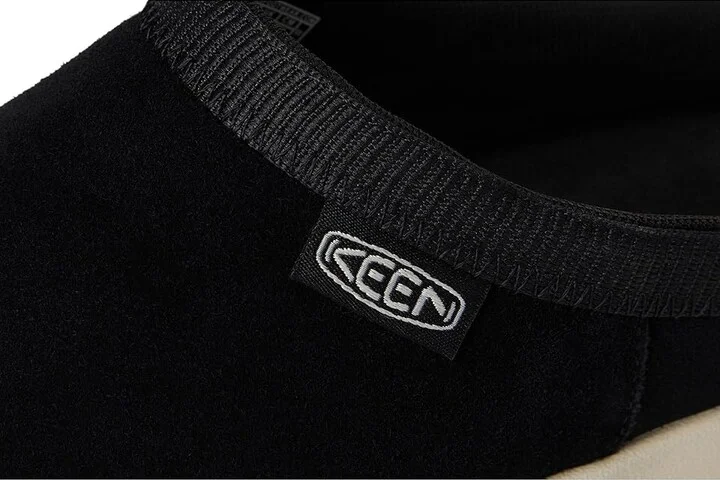 KEEN Elle Mule Suede Women's Clog Shoes Black/Birch : 5 B - Medium, Leather/Suede - Image 7