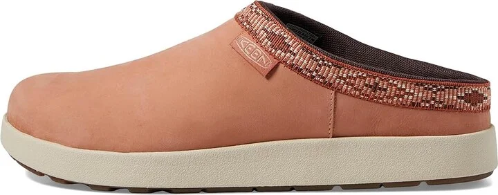 KEEN Elle Mule Suede Women's Clog Shoes Cork/Birch : 9.5 B - Medium, Leather/Suede - Image 5