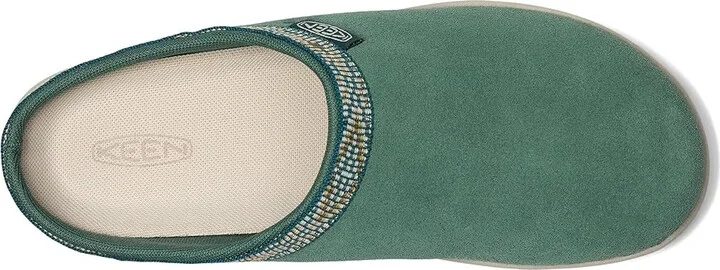 KEEN Elle Mule Suede Women's Clog Shoes Dark Forest/Birch : 11 B - Medium, Leather/Suede - Image 2