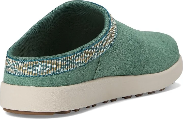KEEN Elle Mule Suede Women's Clog Shoes Dark Forest/Birch : 11 B - Medium, Leather/Suede - Image 4