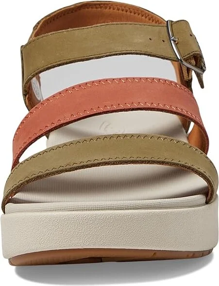 KEEN Ellecity Backstrap Women's Shoes Martini Olive/Baked Clay : 9 B - Medium, Leather - Image 2