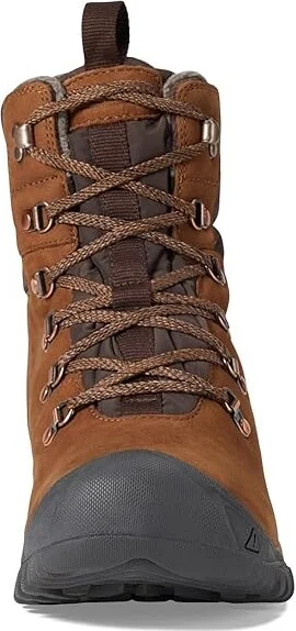 KEEN Greta Boot Waterproof Women's Waterproof Boots Bison/Java : 9.5 B - Medium, Leather - Image 2