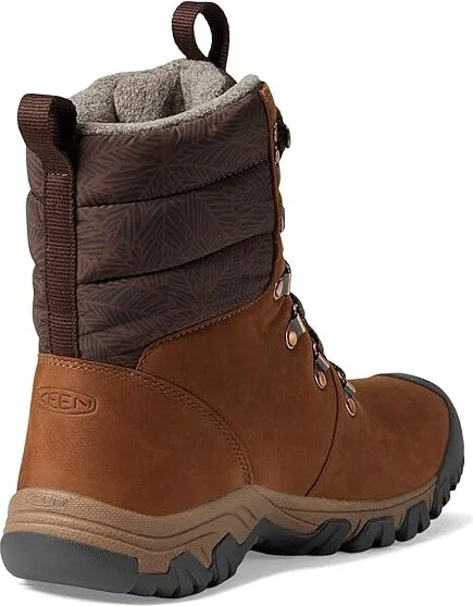 KEEN Greta Boot Waterproof Women's Waterproof Boots Bison/Java : 9.5 B - Medium, Leather - Image 4