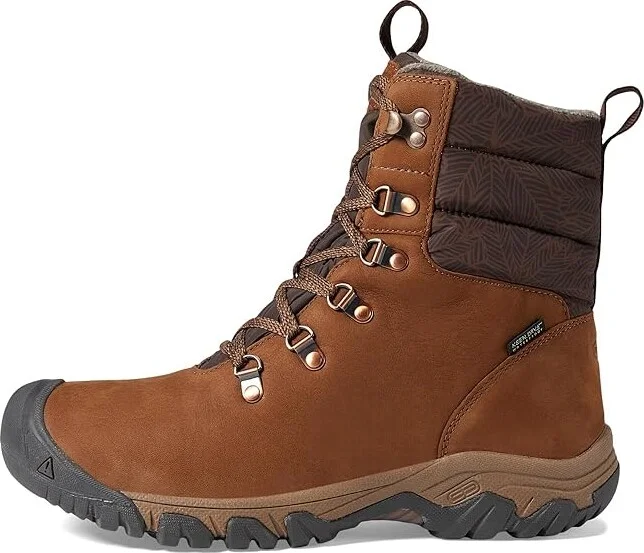 KEEN Greta Boot Waterproof Women's Waterproof Boots Bison/Java : 9.5 B - Medium, Leather - Image 6