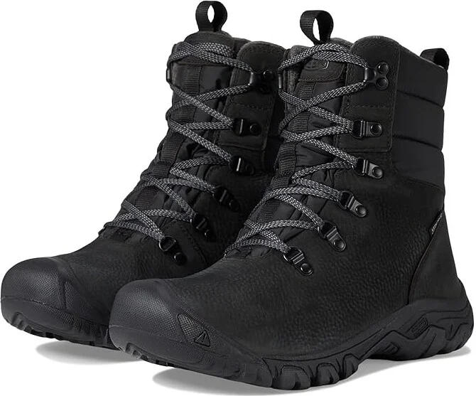 KEEN Greta Boot Waterproof Women's Waterproof Boots Black/Black : 6.5 B - Medium, Leather