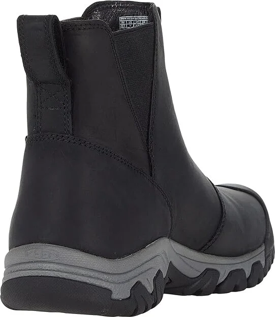 KEEN Greta Chelsea WP Women's Shoes Black/Steel Grey : 9.5 B - Medium, Leather - Image 4