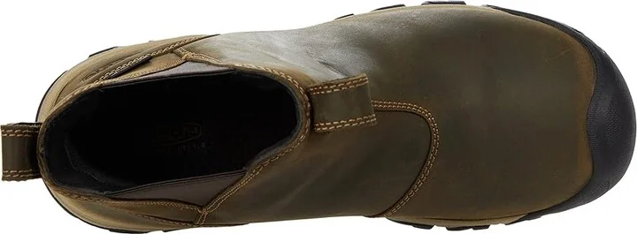 KEEN Greta Chelsea WP Women's Shoes Olive/Timberwolf : 9.5 B - Medium, Leather - Image 2