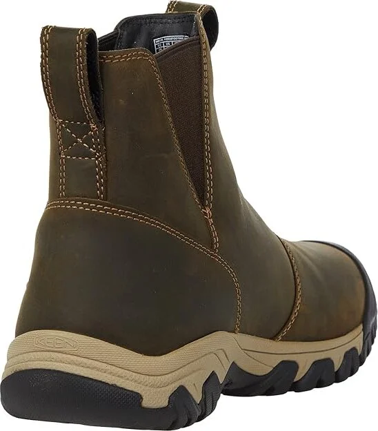 KEEN Greta Chelsea WP Women's Shoes Olive/Timberwolf : 9.5 B - Medium, Leather - Image 4
