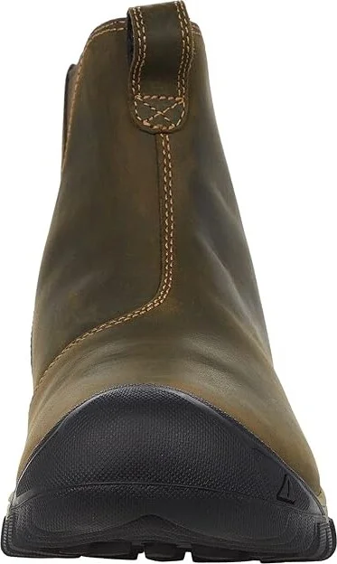 KEEN Greta Chelsea WP Women's Shoes Olive/Timberwolf : 9.5 B - Medium, Leather - Image 5