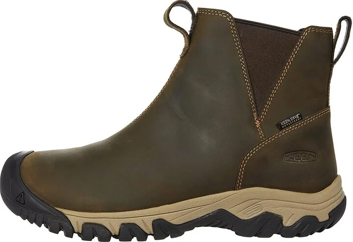 KEEN Greta Chelsea WP Women's Shoes Olive/Timberwolf : 9.5 B - Medium, Leather - Image 6