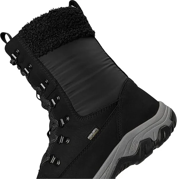 KEEN Greta Tall Classic Waterproof Women's Snow Shoes Black/Black : 9 B - Medium, Leather - Image 7