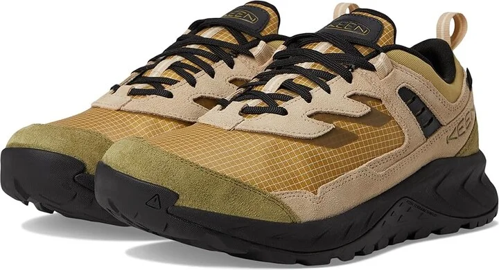 KEEN Hightrail EXP Waterproof Hiking Shoes Men's Climbing Shoes Khaki/Safari : 8.5 D - Medium, Leather/Synthetic