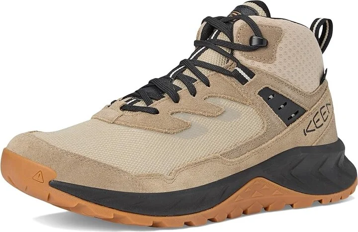 KEEN Hightrail Mid Waterproof Men's Hiking Boots Brindle/Oak Buff : 9.5 D - Medium, Leather - Image 5