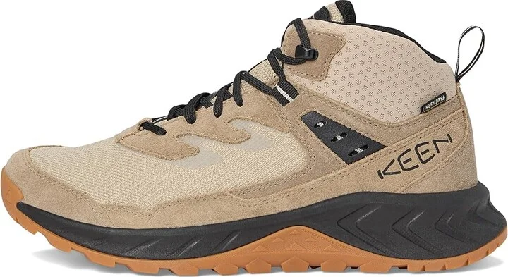 KEEN Hightrail Mid Waterproof Men's Hiking Boots Brindle/Oak Buff : 9.5 D - Medium, Leather - Image 6