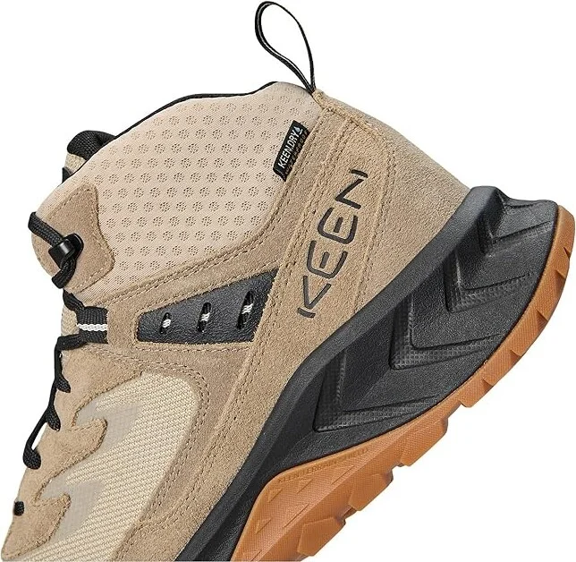 KEEN Hightrail Mid Waterproof Men's Hiking Boots Brindle/Oak Buff : 9.5 D - Medium, Leather - Image 7