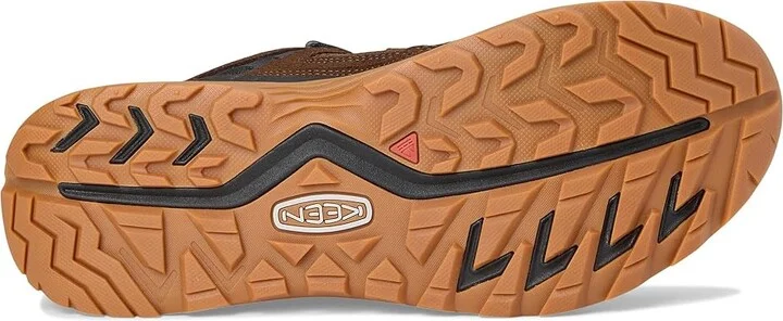 KEEN Hightrail Mid Waterproof Men's Hiking Boots Dark Earth/Oak Buff : 9.5 D - Medium, Leather - Image 3