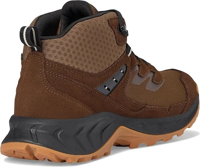 KEEN Hightrail Mid Waterproof Men's Hiking Boots Dark Earth/Oak Buff : 9.5 D - Medium, Leather - Image 4