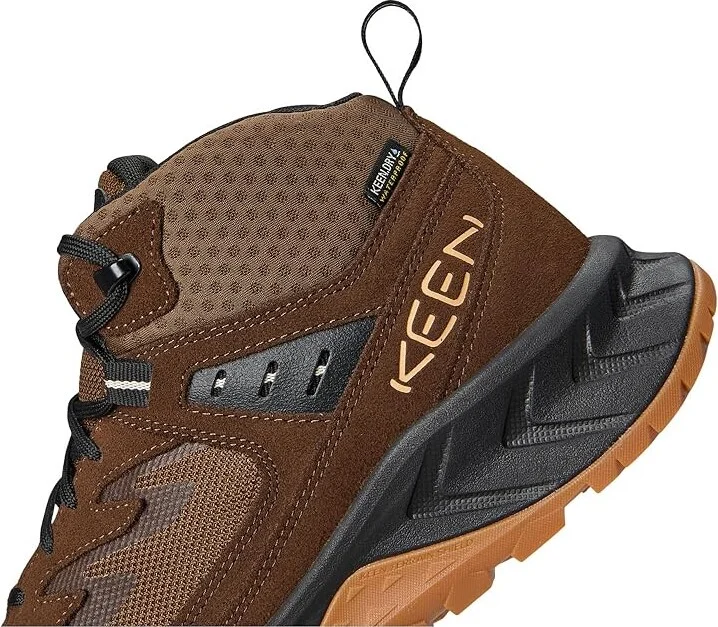 KEEN Hightrail Mid Waterproof Men's Hiking Boots Dark Earth/Oak Buff : 9.5 D - Medium, Leather - Image 7