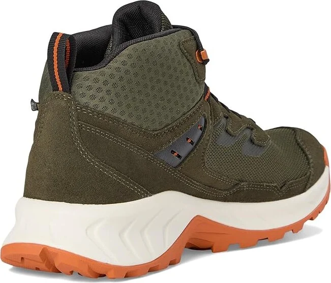 KEEN Hightrail Mid Waterproof Men's Hiking Boots Forest Night/Gold Flame : 9 D - Medium, Leather - Image 4
