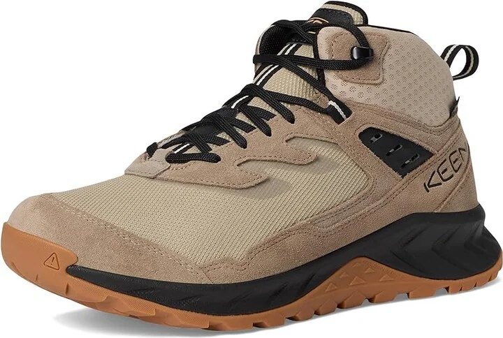 KEEN Hightrail Mid Waterproof Wide Men's Hiking Boots Brindle/Oak Buff : 9.5 D - Medium, Leather - Image 5
