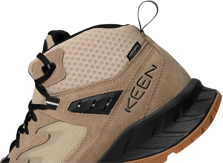 KEEN Hightrail Mid Waterproof Wide Men's Hiking Boots Brindle/Oak Buff : 9.5 D - Medium, Leather - Image 7