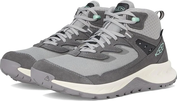 KEEN Hightrail Mid Waterproof Women's Hiking Boots Alloy/Lichen : 9.5 B - Medium, Leather/Rubber