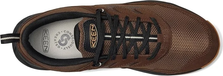 KEEN Hightrail Vent Men's Climbing Shoes Dark Earth/Oak Buff : 8 D - Medium, Leather - Image 2