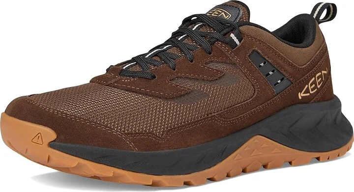KEEN Hightrail Vent Men's Climbing Shoes Dark Earth/Oak Buff : 8 D - Medium, Leather - Image 5
