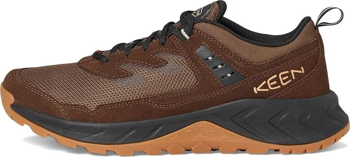 KEEN Hightrail Vent Men's Climbing Shoes Dark Earth/Oak Buff : 8 D - Medium, Leather - Image 6