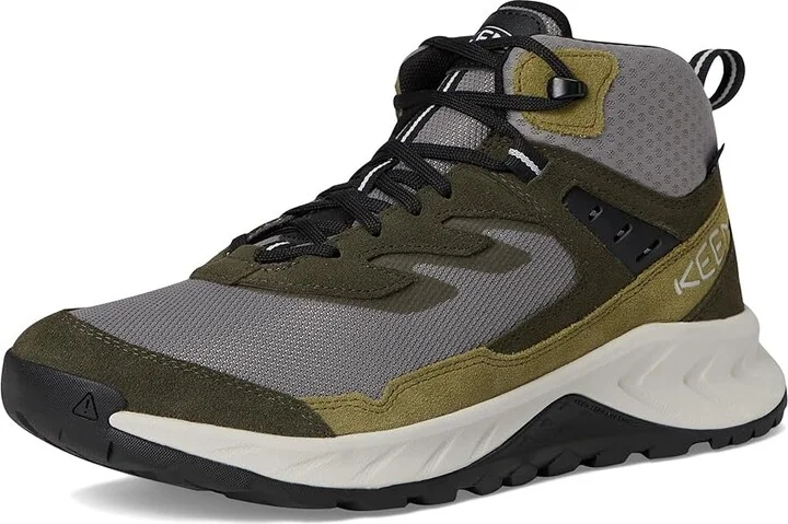 KEEN Hightrail Waterproof Hiking Boots Men's Hiking Boots Steel Grey/ForeST Night : 10.5 D - Medium, Leather - Image 5