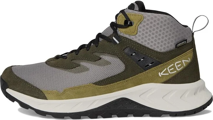 KEEN Hightrail Waterproof Hiking Boots Men's Hiking Boots Steel Grey/ForeST Night : 10.5 D - Medium, Leather - Image 6