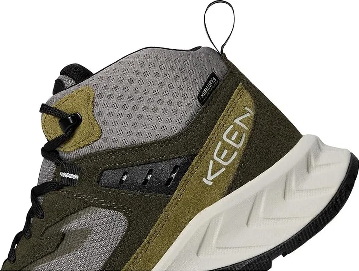 KEEN Hightrail Waterproof Hiking Boots Men's Hiking Boots Steel Grey/ForeST Night : 10.5 D - Medium, Leather - Image 7