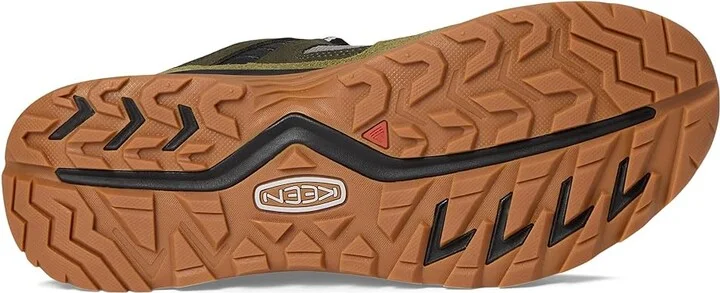 KEEN Hightrail Waterproof Hiking Shoes Men's Shoes Steel Grey/ForeST Night : 7 D - Medium, Leather - Image 3