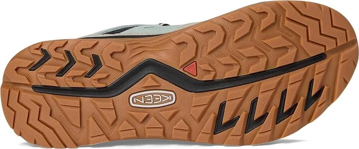 KEEN Hightrail Waterproof Hiking Shoes Women's Shoes Iceberg Green/Abbey Stone : 10 B - Medium, Leather - Image 3