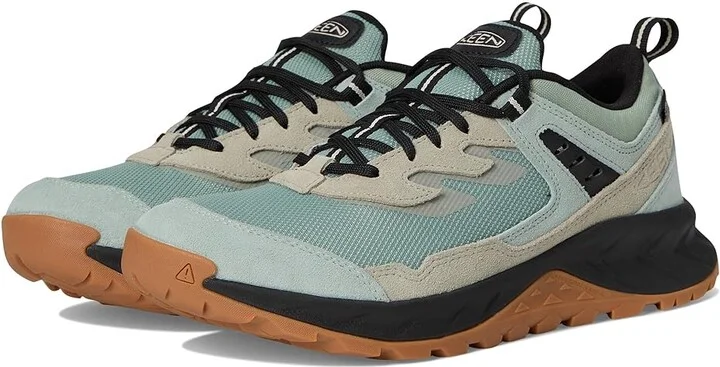 KEEN Hightrail Waterproof Hiking Shoes Women's Shoes Iceberg Green/Abbey Stone : 10 B - Medium, Leather