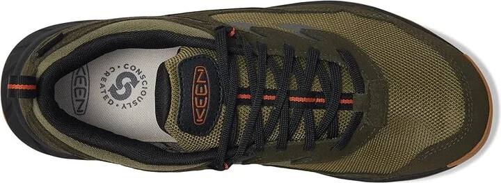 KEEN Hightrail Waterproof Men's Shoes Winter Moss/Gold Flame : 9.5 D - Medium, Leather/Rubber - Image 2