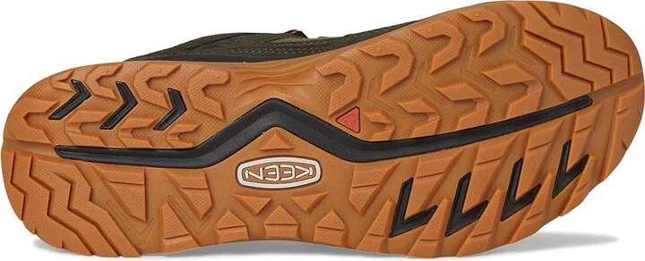 KEEN Hightrail Waterproof Men's Shoes Winter Moss/Gold Flame : 9.5 D - Medium, Leather/Rubber - Image 3