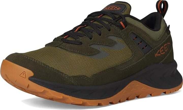 KEEN Hightrail Waterproof Men's Shoes Winter Moss/Gold Flame : 9.5 D - Medium, Leather/Rubber - Image 5