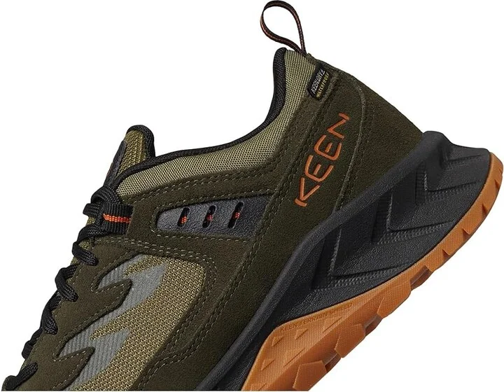 KEEN Hightrail Waterproof Men's Shoes Winter Moss/Gold Flame : 9.5 D - Medium, Leather/Rubber - Image 7