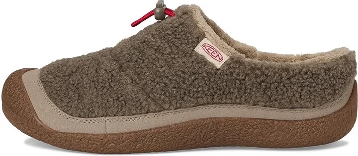 KEEN Howser III Slide Women's Shoes Brindle/Brindle Sherpa Fleece : 9 B - Medium, Leather - Image 6
