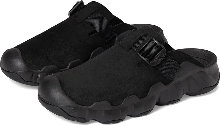 KEEN Hyperport Clog Leather Men's Shoes Black/Black : 9.5 D - Medium