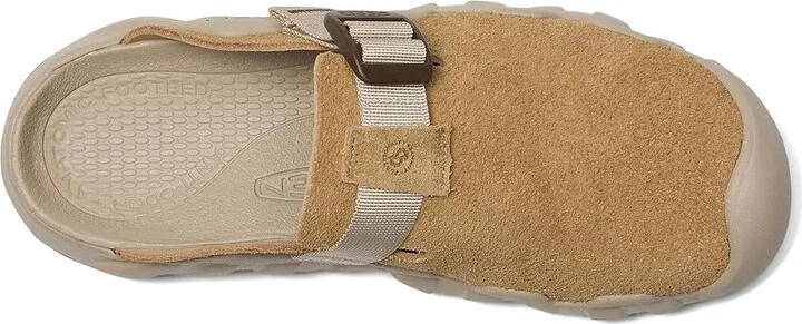 KEEN Hyperport Clog Leather Men's Shoes Cornstalk/Plaza Taupe : 9.5 D - Medium - Image 2