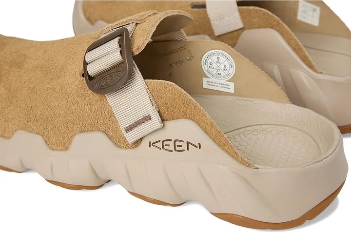 KEEN Hyperport Clog Leather Men's Shoes Cornstalk/Plaza Taupe : 9.5 D - Medium - Image 7