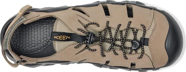 KEEN Hyperport Fisherman Leather Men's Shoes Brindle/Oak Buff : 9.5 D - Medium - Image 2