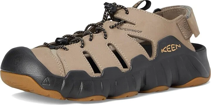 KEEN Hyperport Fisherman Leather Men's Shoes Brindle/Oak Buff : 9.5 D - Medium - Image 5