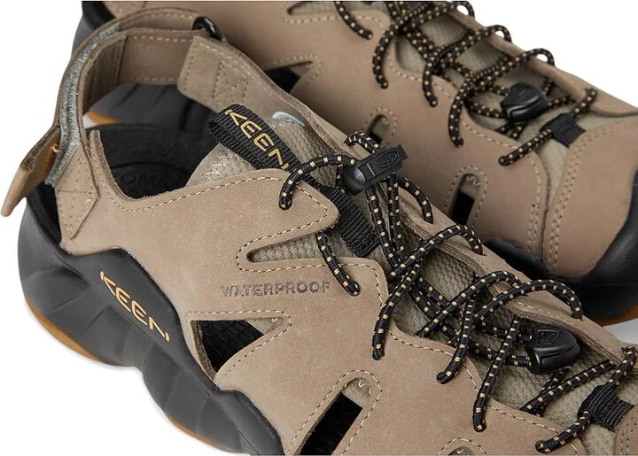 KEEN Hyperport Fisherman Leather Men's Shoes Brindle/Oak Buff : 9.5 D - Medium - Image 7