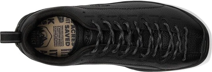 KEEN Jasper Men's Lace up casual Shoes Black Smooth Leather : 9.5 D - Medium, Suede - Image 2