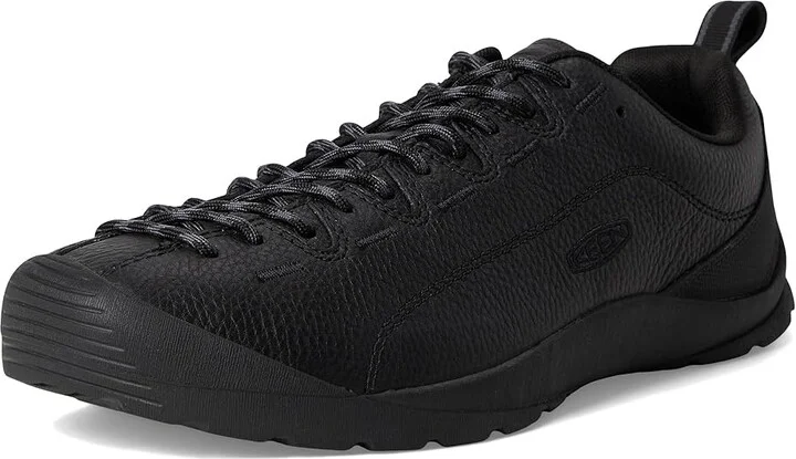 KEEN Jasper Men's Lace up casual Shoes Black Smooth Leather : 9.5 D - Medium, Suede - Image 5